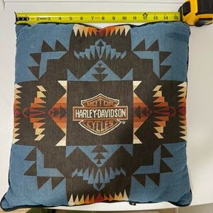 Vintage Harley-Davidson Pillow